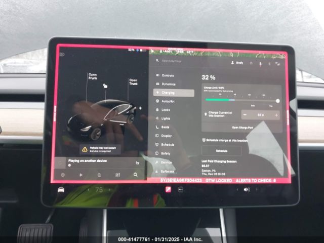 5YJ3E1EA9KF304423 Tesla Model 3 Long Range/mid Range/standard Range/standard Range Plus