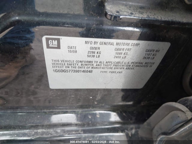 2009 CADILLAC CTS 1G6DG577390146048 Photo 8
