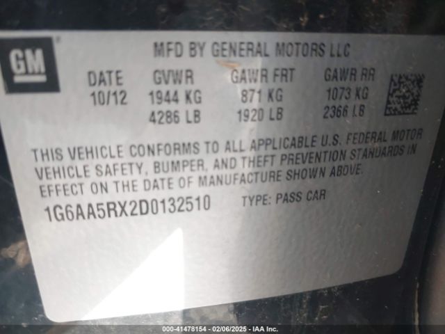 2013 CADILLAC ATS 1G6AA5RX2D0132510 Photo 8