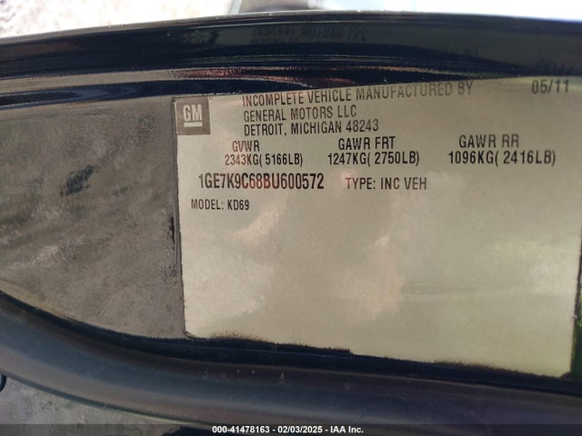 2011 CADILLAC DTS 1GE7K9C68BU600572 Photo 8