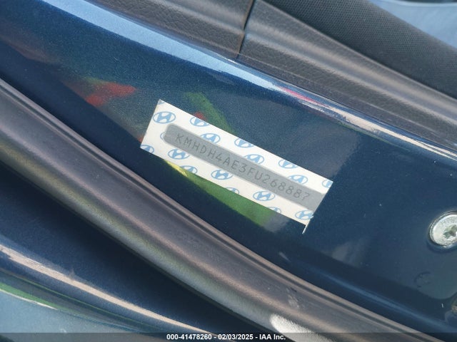 KMHDH4AE3FU268887 Hyundai ELANTRA SE