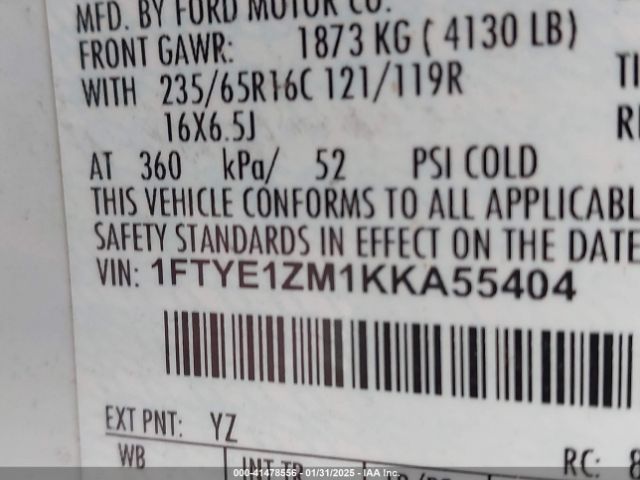1FTYE1ZM1KKA55404 Ford Transit-150