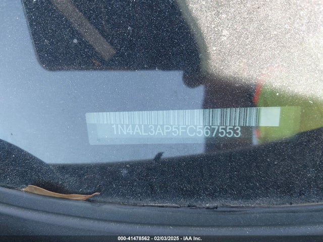 1N4AL3AP5FC567553 Nissan Altima 2.5/2.5 S/2.5 Sl/2.5 Sv