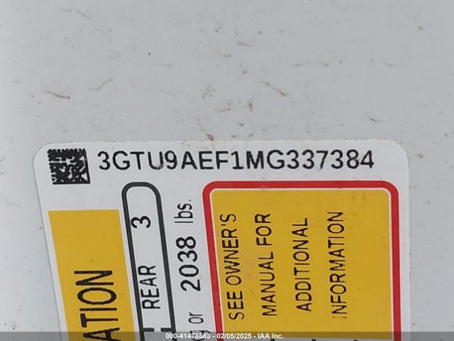 3GTU9AEF1MG337384 GMC Sierra 1500 4wd  Short Box