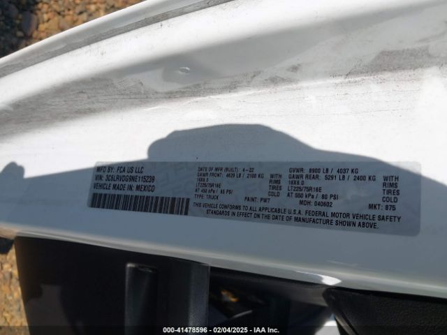 3C6LRVDG9NE115239 RAM Promaster 2500