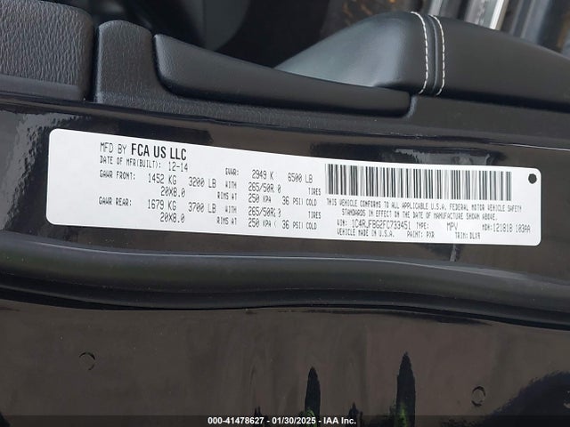Jeep Grand Cherokee Limited 2015 1C4RJFBG2FC733451 Image 9