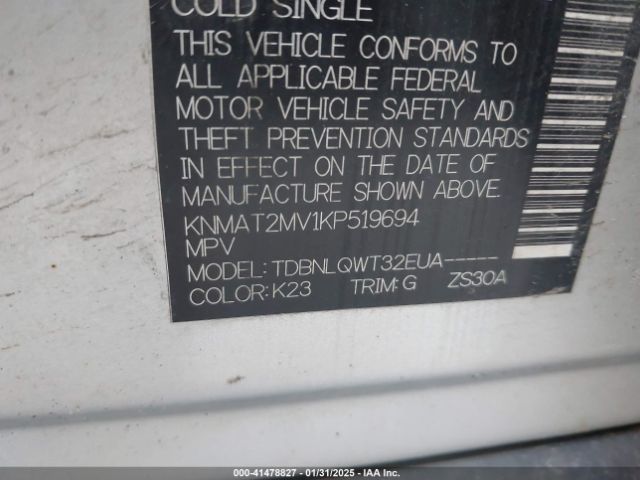 2019 NISSAN ROGUE KNMAT2MV1KP519694 Photo 8