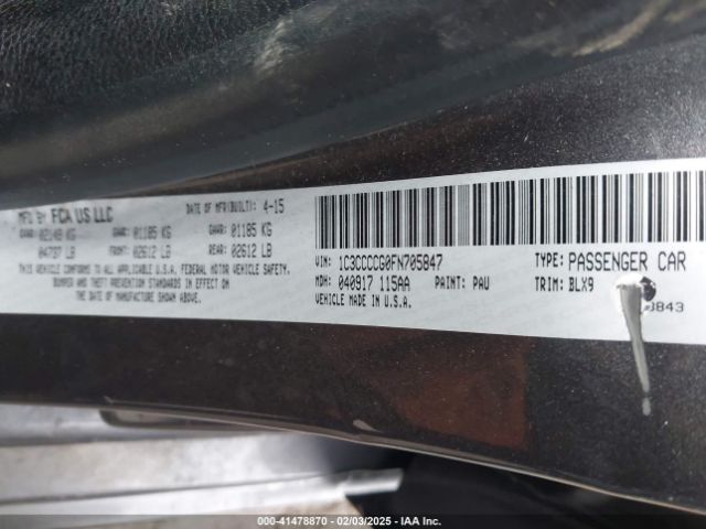 1C3CCCCG0FN705847 Chrysler 200 C