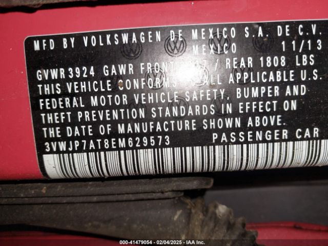 3VWJP7AT8EM629573 Volkswagen Beetle 2.5l