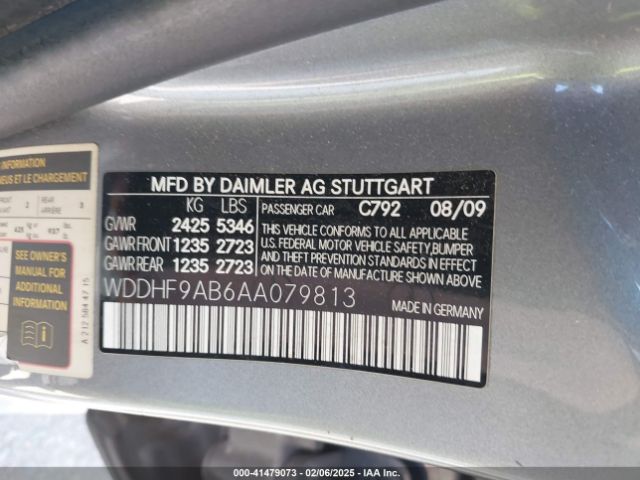 2010 MERCEDES-BENZ E 550 WDDHF9AB6AA079813 Photo 8