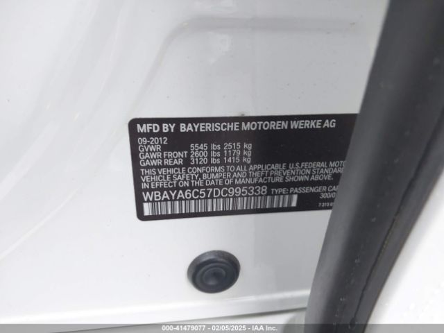 2013 BMW 740I WBAYA6C57DC995338 Photo 8