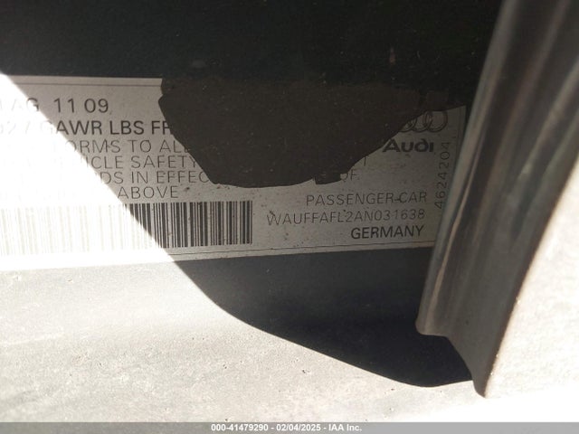 2010 AUDI A4 WAUFFAFL2AN031638 Photo 8