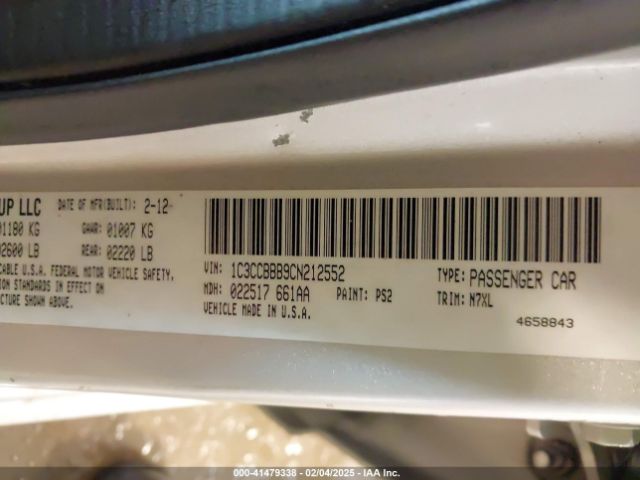 2012 CHRYSLER 200 1C3CCBBB9CN212552 Photo 8