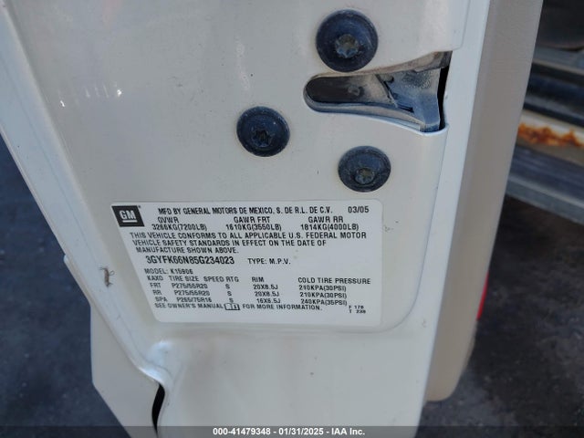2005 CADILLAC ESCALADE ESV 3GYFK66N85G234023 Photo 8