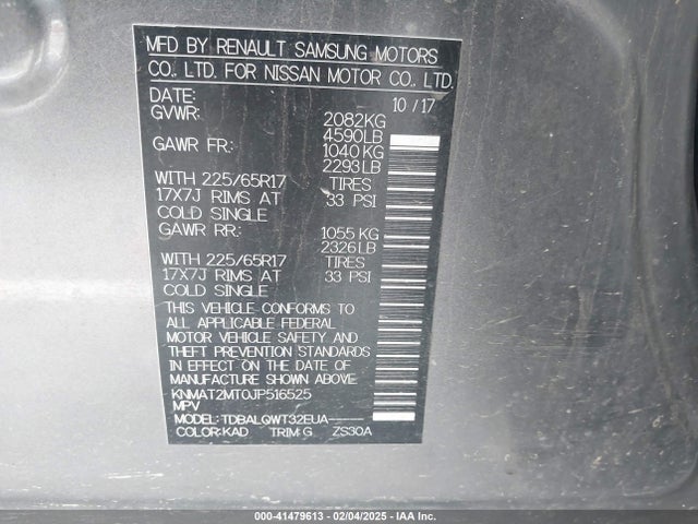 Nissan ROGUE SV 2018 KNMAT2MT0JP516525 Image 9