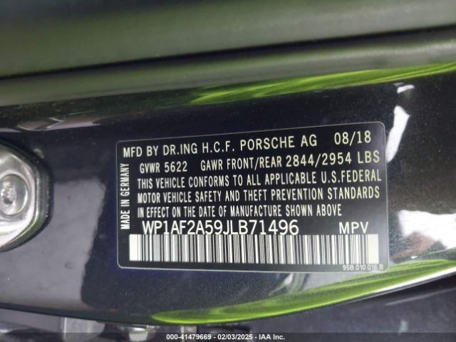 WP1AF2A59JLB71496 Porsche Macan Turbo