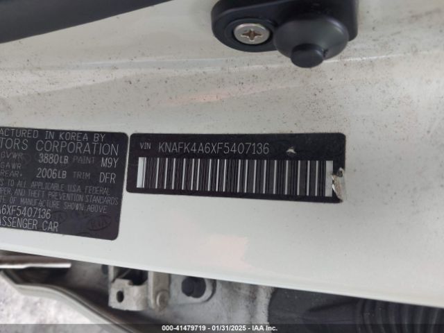 KNAFK4A6XF5407136 KIA FORTE LX