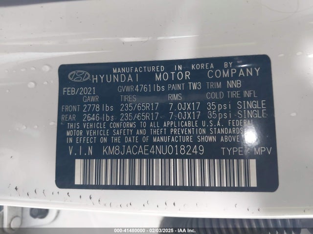 Hyundai TUCSON SE 2022 KM8JACAE4NU018249 Image 9