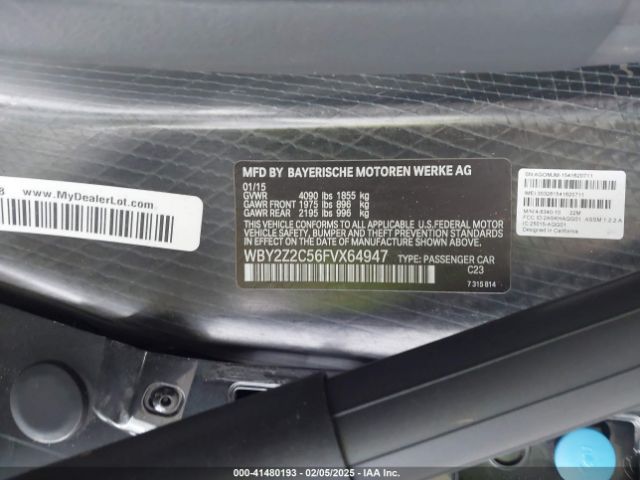 2015 BMW I8 WBY2Z2C56FVX64947 Photo 8