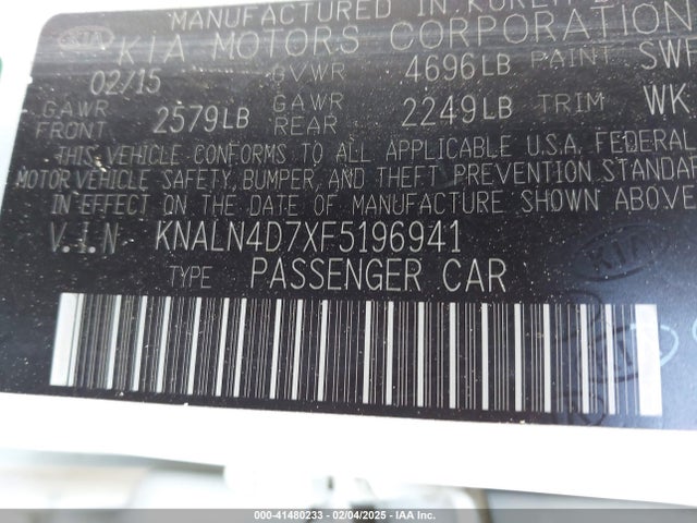 KIA Cadenza Premium 2015 KNALN4D7XF5196941 Image 9