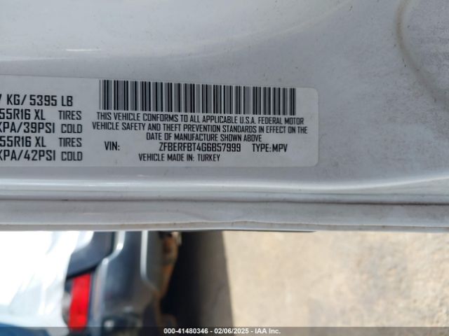 ZFBERFBT4G6B57999 RAM Promaster City Tradesman Slt
