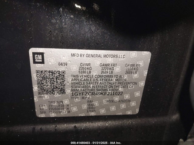2019 CADILLAC XT4 1GYFZCR49KF211022 Photo 8