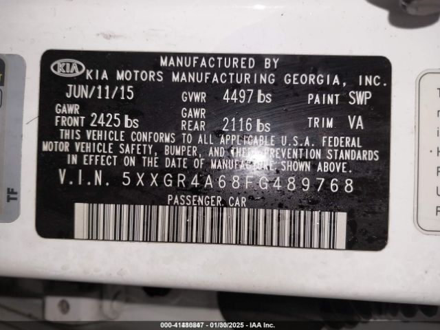 5XXGR4A68FG489768 KIA Optima Sx Turbo