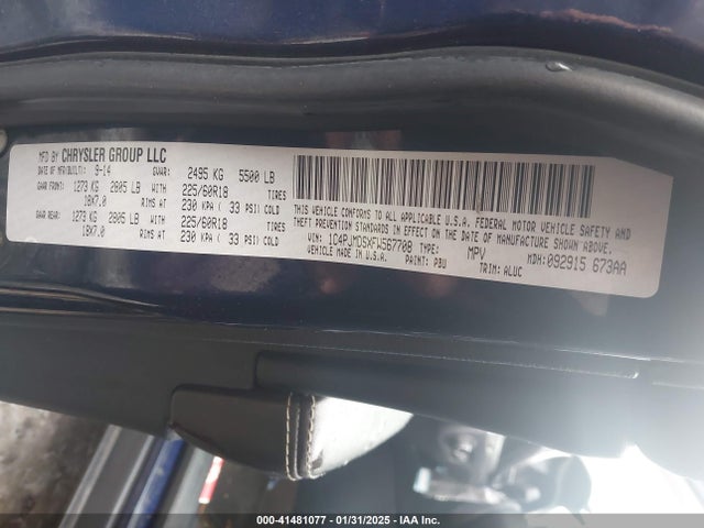 Jeep Cherokee Limited 2015 1C4PJMDSXFW567708 Image 9