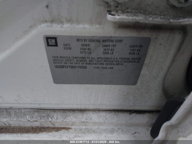 2008 CADILLAC CTS 1G6DF577080175539 Photo 8