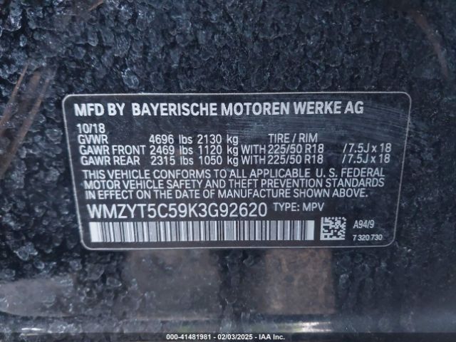 WMZYT5C59K3G92620 Mini Countryman Cooper S