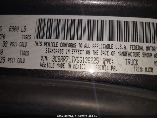 3C6RR7LTXGG136225 RAM 1500 Big Horn
