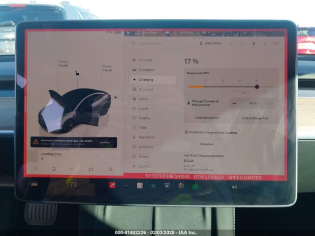 5YJ3E1EBXNF241149 Tesla Model 3 Long Range Dual Motor All-wheel Drive