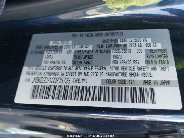 JM3KE2DY1G0878723 Mazda Cx-5 Grand Touring