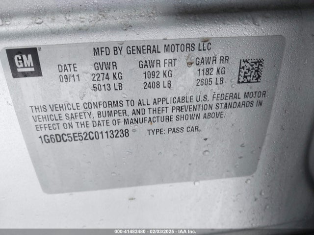 2012 CADILLAC CTS 1G6DC5E52C0113238 Photo 8