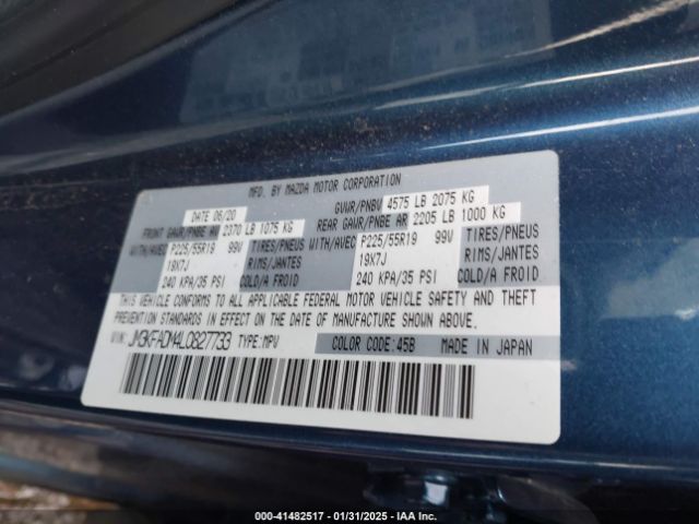 JM3KFADM4L0827733 Mazda Cx-5 Grand Touring