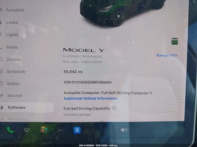 2021 TESLA MODEL Y 5YJYGDEE0MF069451 Photo 6