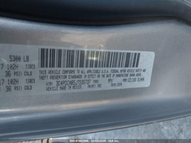 3C4PDCAB5JT535737 Dodge JOURNEY SE