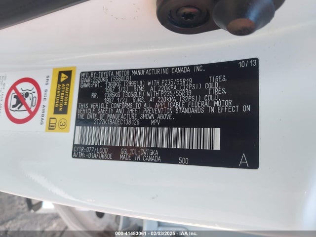 Lexus RX 350 2014 2T2ZK1BA0EC138126 Image 9