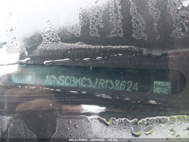 1GNSCBKC3JR138624 Chevrolet Tahoe Lt