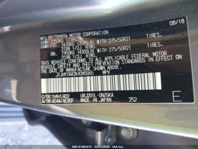 JTJHY7AX2K4285065 Lexus Lx 570 Three-row