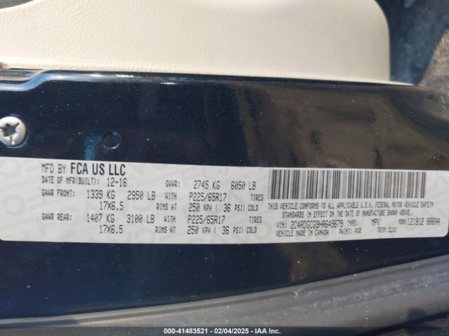 2C4RDGCG9HR649679 Dodge Grand Caravan Sxt