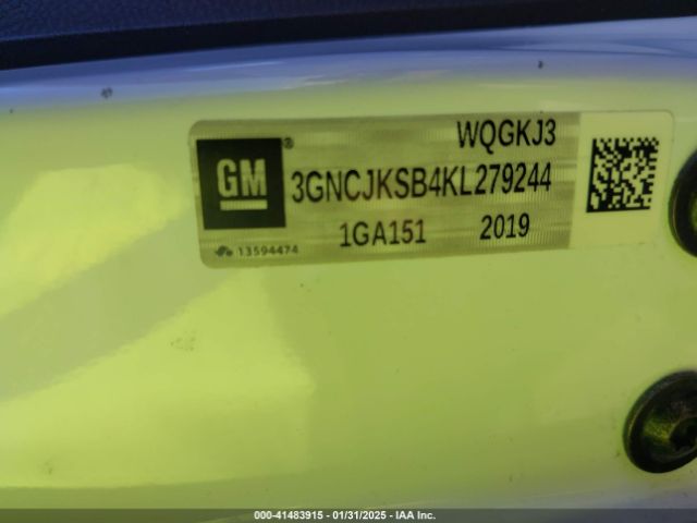 3GNCJKSB4KL279244 Chevrolet TRAX LS
