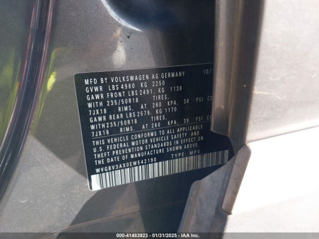 WVGBV3AX0EW542190 Volkswagen TIGUAN SE