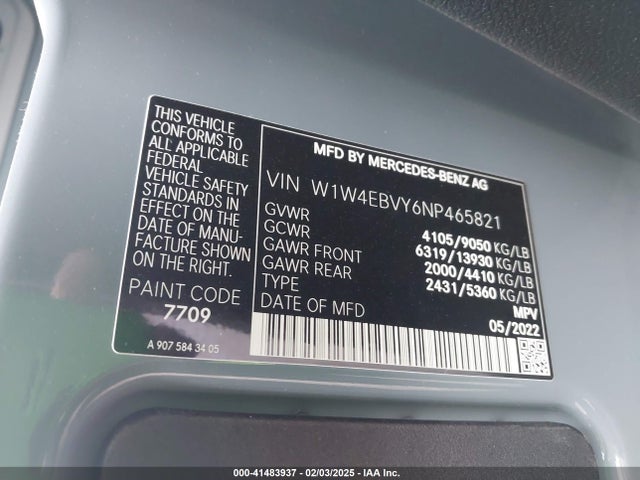 W1W4EBVY6NP465821 Winnebago Walk-in Van