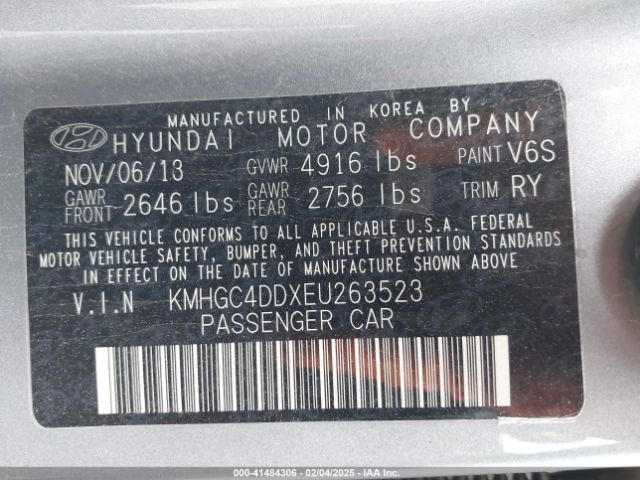 KMHGC4DDXEU263523 Hyundai Genesis 3.8