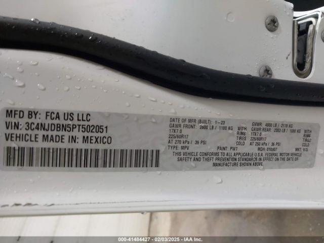 3C4NJDBN5PT502051 Jeep Compass Latitude 4x4