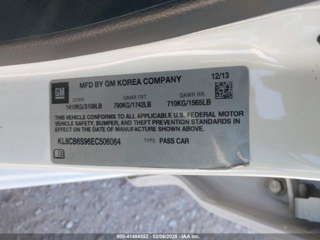 KL8CB6S96EC506064 Chevrolet Spark Ls Auto