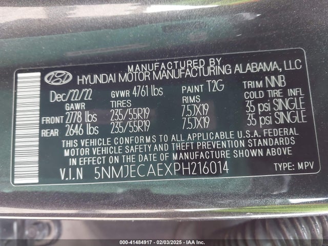 Hyundai Tucson Limited 2023 5NMJECAEXPH216014 Image 9