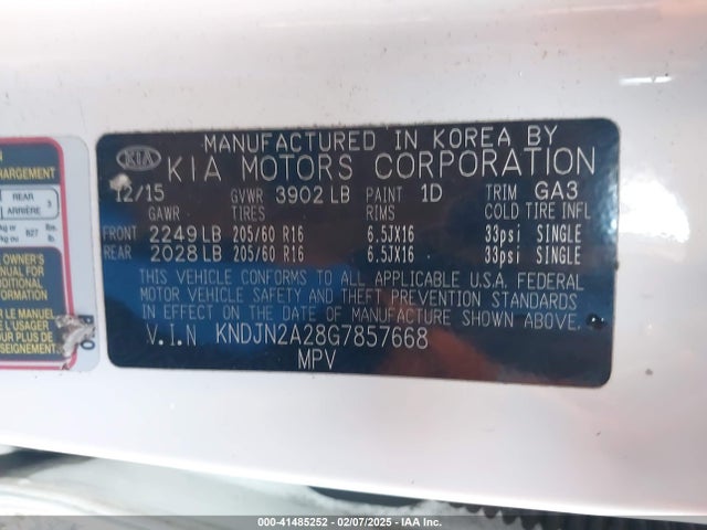 KNDJN2A28G7857668 KIA Soul