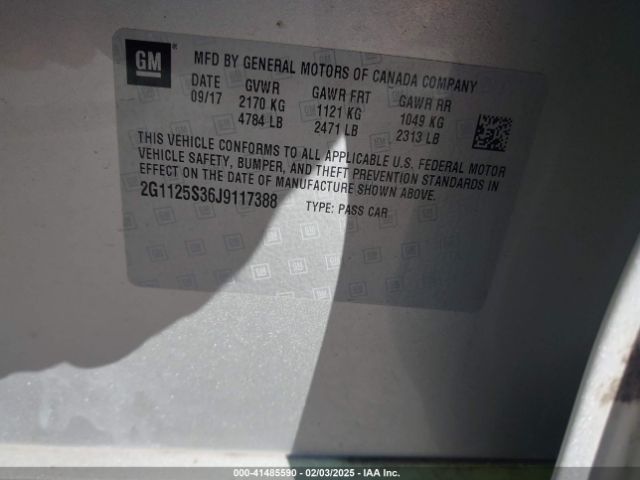 2G1125S36J9117388 Chevrolet IMPALA 2LZ